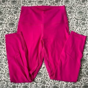 Lululemon Align 25” Double Lined Leggings- Bright Pink Size 6